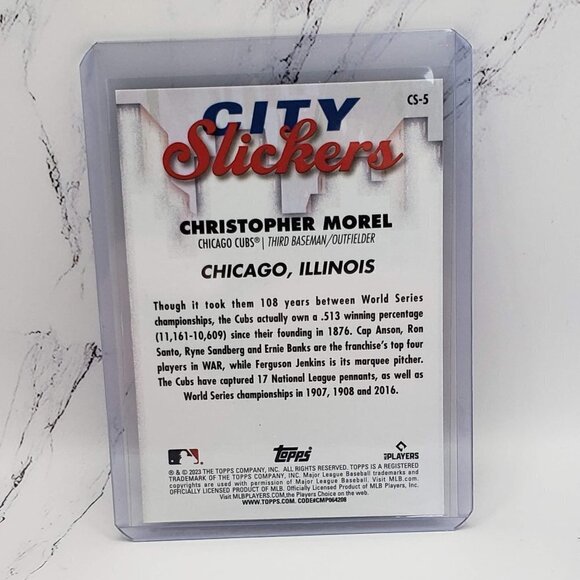 2023 Topps Big League City Slickers Christopher Morel RC Chicago Cubs #CS-5 - Picture 3 of 4